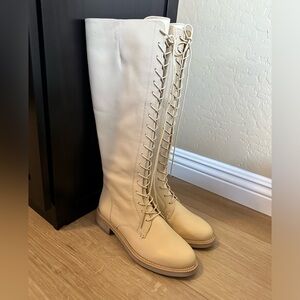 Sam Edelman Nance Knee-High Lace-Up Boots